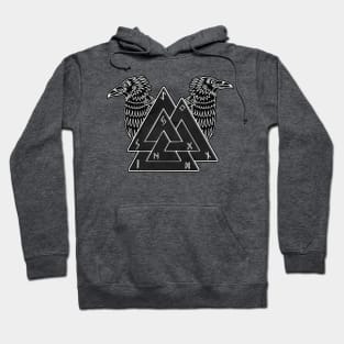 Valknut, Huginn and Muninn Hoodie